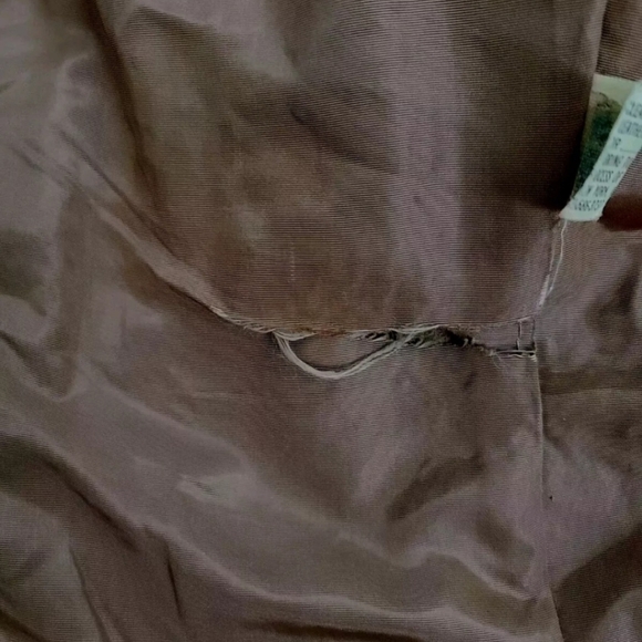 Vintage Tan Leather Jacket blazer M - Picture 4 of 7